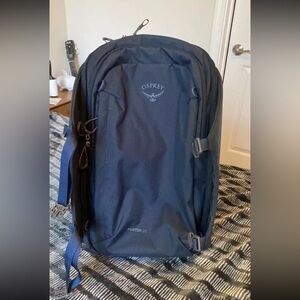 Osprey Porter 30 Liter Travel Backpack Navy Carry On Convertible Luggage